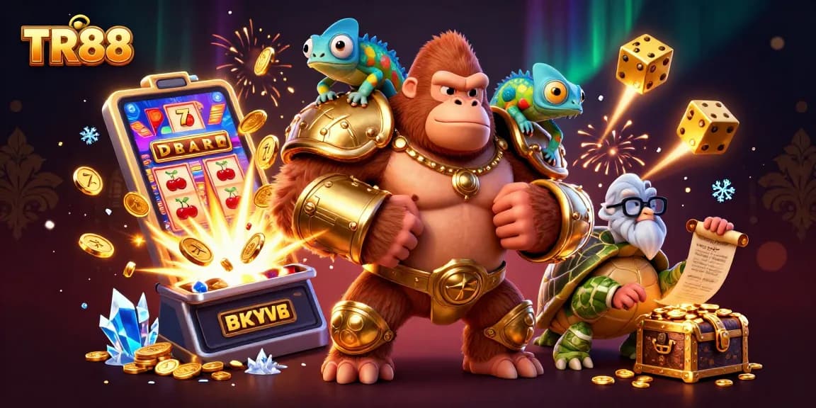 Play thrilling casino games at TR88 with exciting characters and vibrant gaming atmosphere