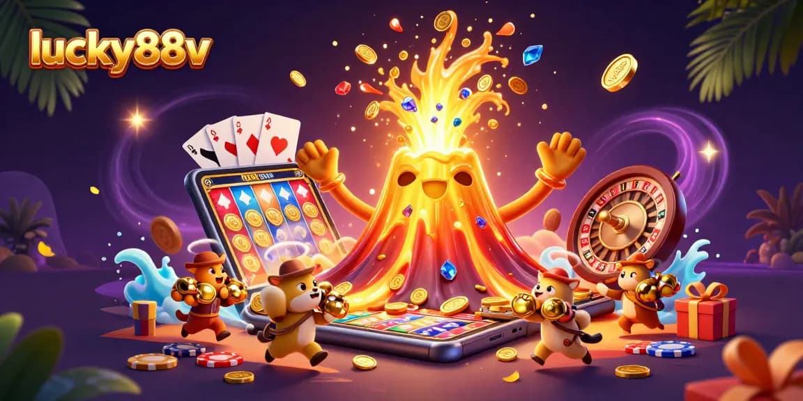 Join lucky88v for a thrilling adventure in a vibrant 3D casino world filled with treasures and exciting games!