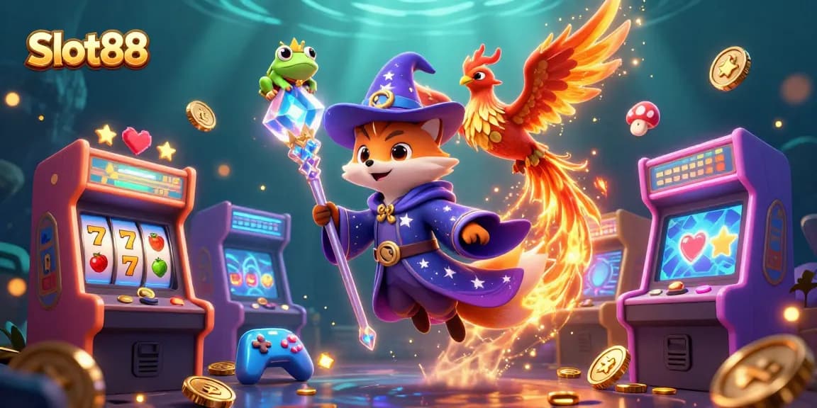 Engage in thrilling Slot88 gameplay with dazzling characters and dynamic casino visuals.