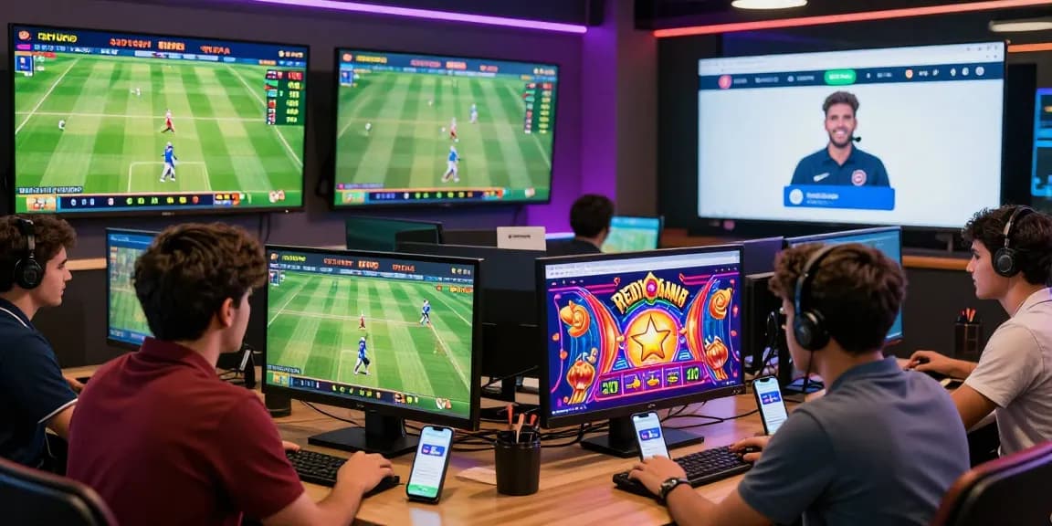 Exciting betting experience with Reddy Anna ID showcased among diverse players interacting and engaging in online sports betting.