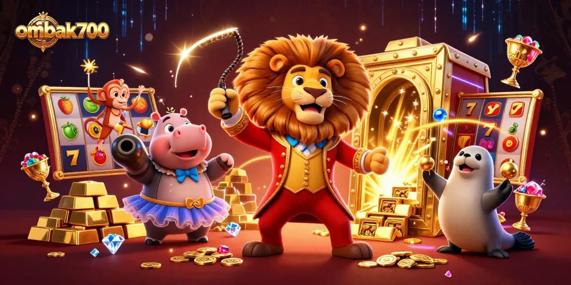 Ombak700 membawa keberuntungan dengan slot dan simbol jackpot dalam ilustrasi kasino