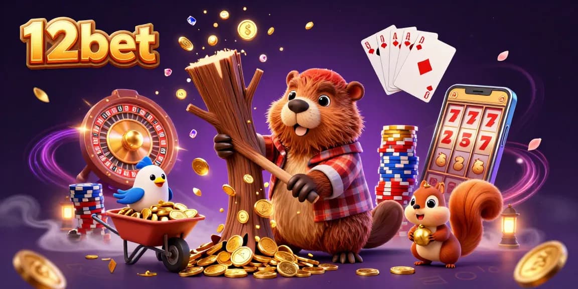 Trải nghiệm 12bet với một chú đê béo bận rộn thu nhặt vàng trong mưa tiền xu cá cược.