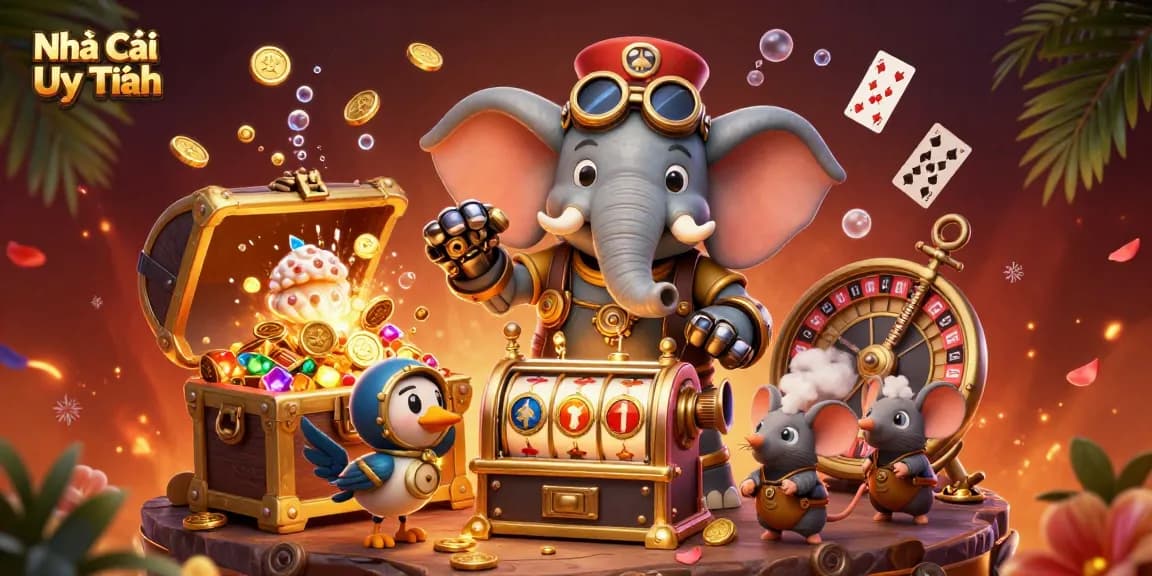 Spin the golden slot machine at Nhà Cái Uy Tín for thrilling casino action!