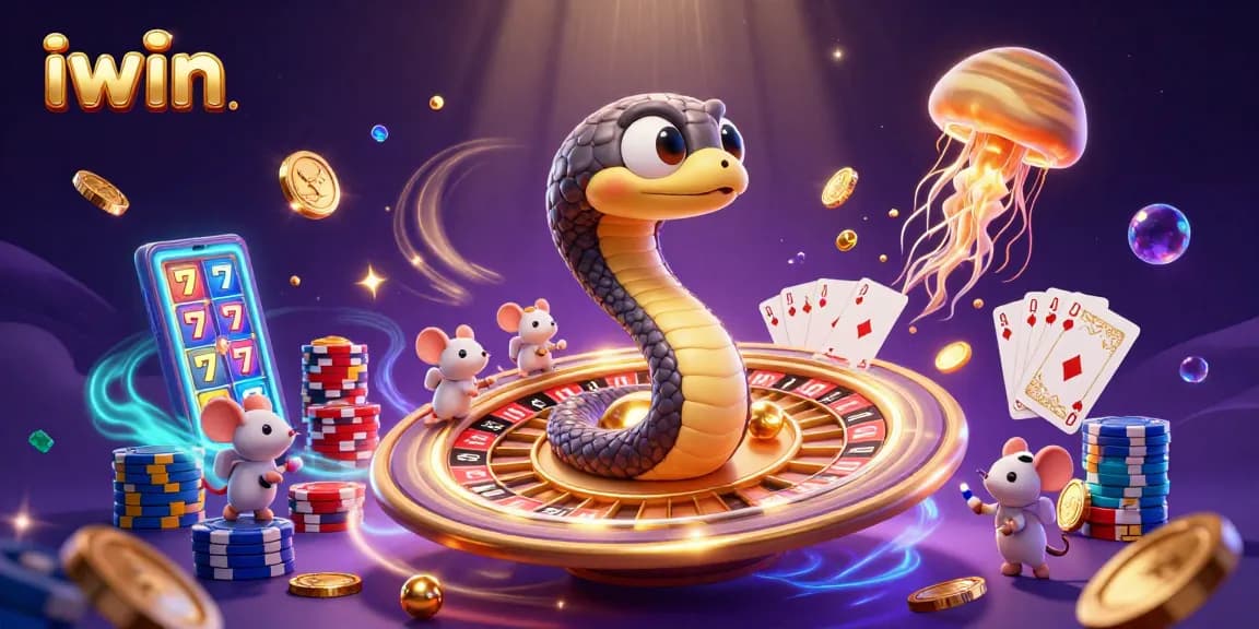 Experience the thrilling world of iwin with a cosmic casino scene alive with excitement and action.