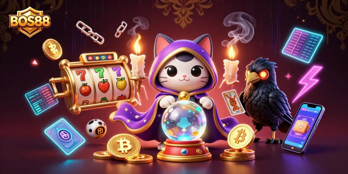 BOS88 menghadirkan keseruan bermain slot online dengan karakter mistik dan elemen kripto yang menawan.