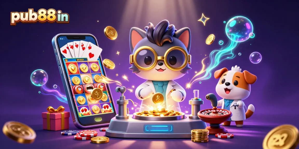 Experience thrilling casino fun with pub88 in 3D cartoon adventure featuring vibrant slot games.