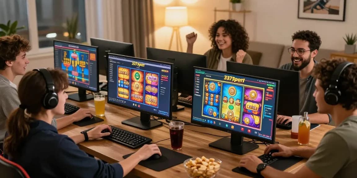 Pengalaman bermain slot online di 337sports, dengan teman yang bersenang-senang bersama, menciptakan suasana ceria.