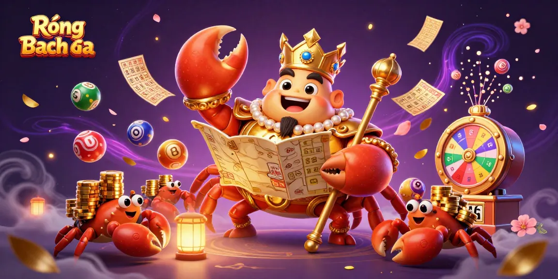 Win big today with Rồng Bạch Kim's vibrant lottery experience featuring golden crab emperor!