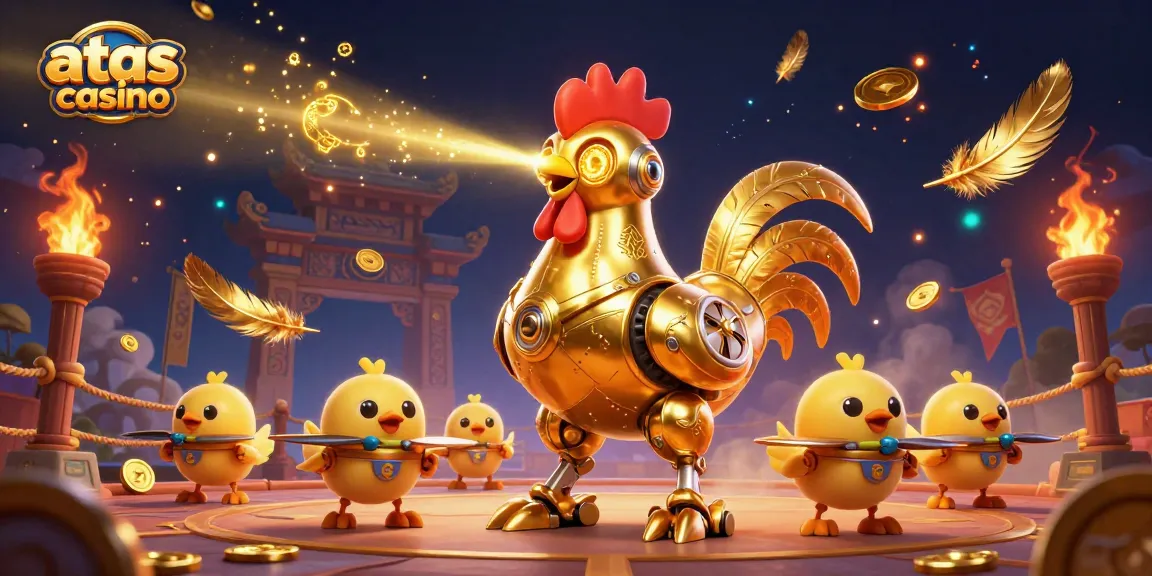 Engage in thrilling gaming at atas casino with laser-shooting characters and dynamic elements.