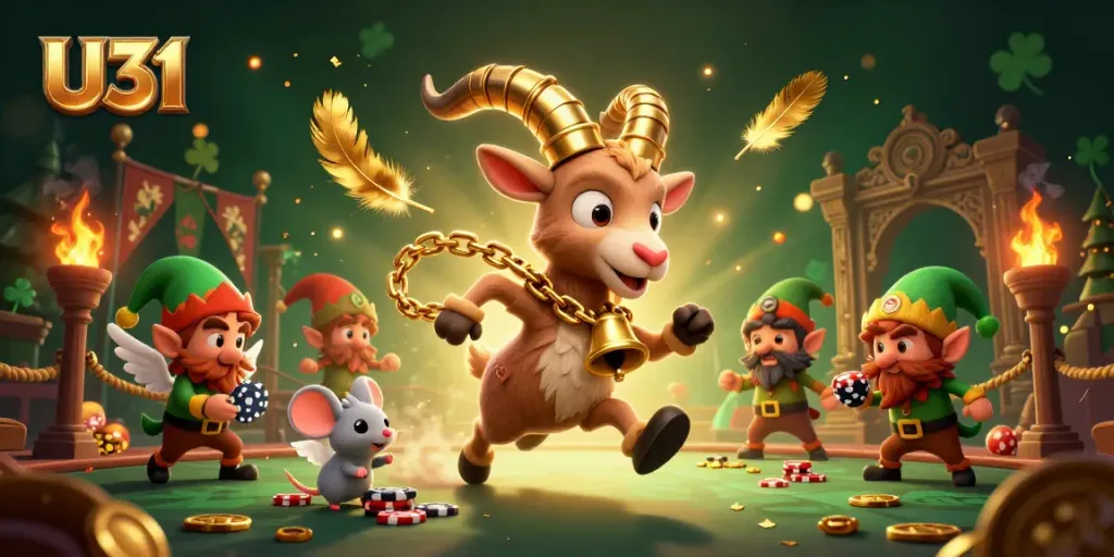 Engage in U31's thrilling casino experience featuring lively characters and dynamic gaming atmosphere.