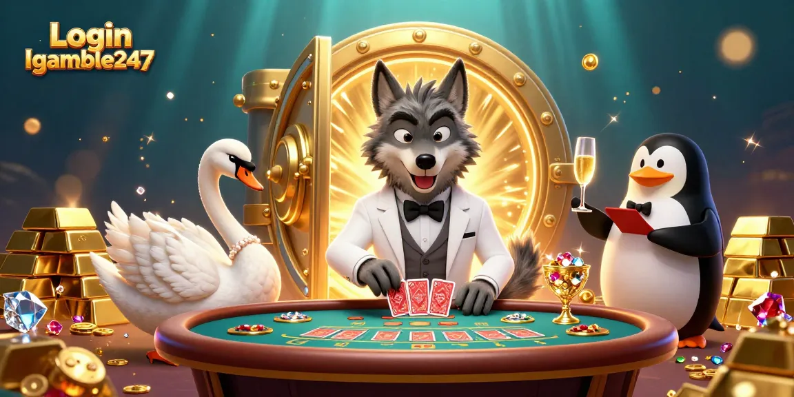 Experience thrilling gameplay and rewards at Login Igamble247 with vibrant casino characters and elements.