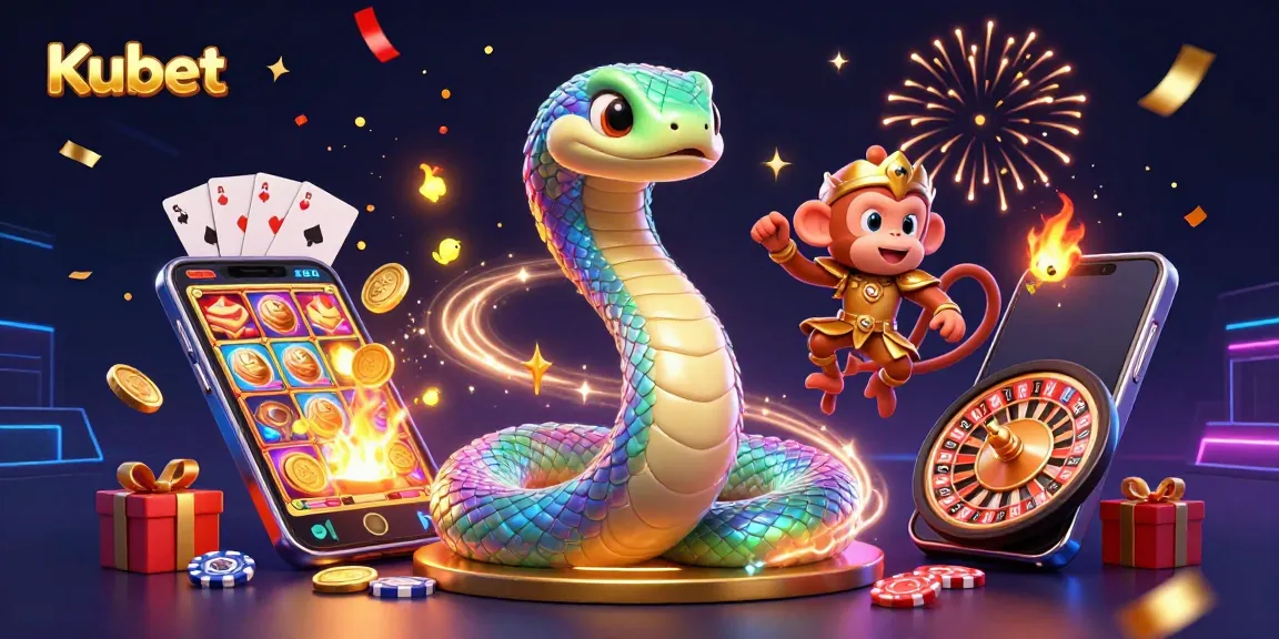 Kubet showcases an exhilarating casino scene with vibrant characters, celebrating diversity in gaming.