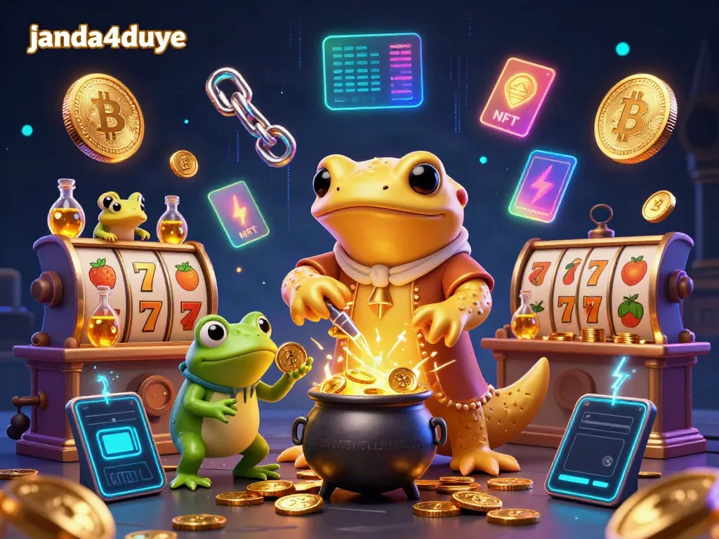 Mainkan petualangan di janda4duye dengan alchemist emas dan simbol slot berwarna-warni!