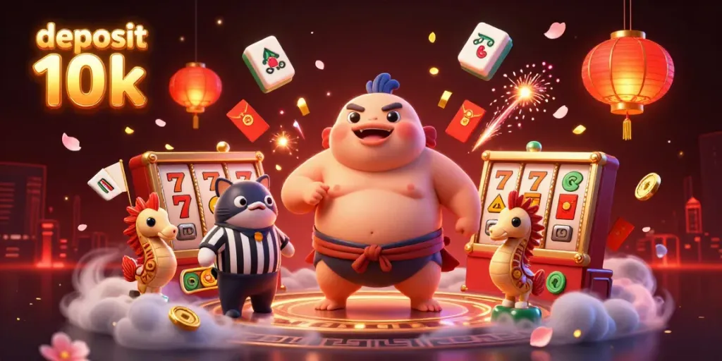 Permainan slot deposit 10k dengan fugu menggemaskan, catfish wasit, dan penonton kuda laut.