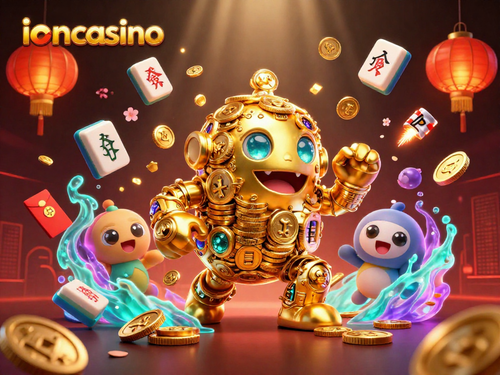 Engage with ioncasino's thrilling gaming experience featuring golden golems and festive gaming elements.