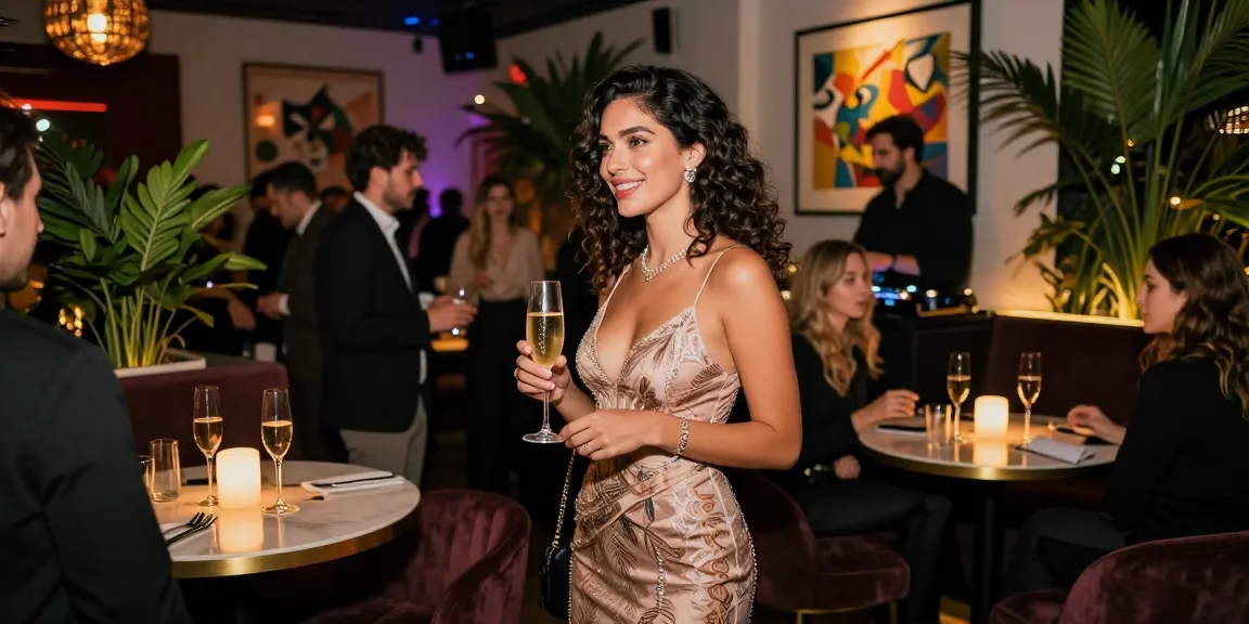 Enjoy a luxurious evening with İstanbul Escort in a vibrant nightlife setting, showcasing elegance and glamour.