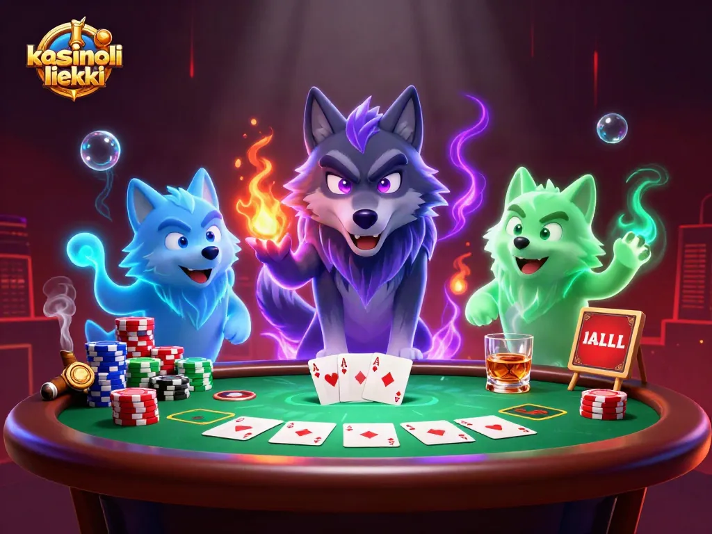 Kasinoliekki vie pelaajat jännittävään pokerimaailmaan, jossa varjoleijona ja henget ystävineen pitävät kisaa pelipöydällä.