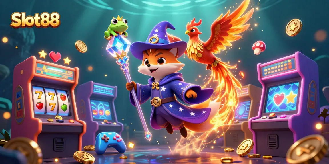 Engage in thrilling Slot88 gameplay with dazzling characters and dynamic casino visuals.