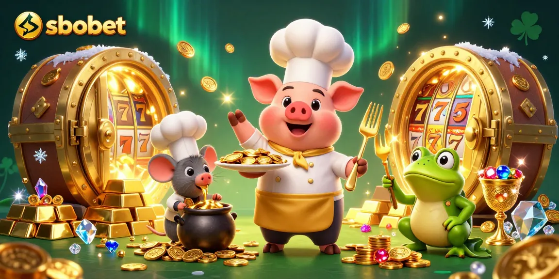 Shoot for winning strategies with sbobet in this dynamic casino scene filled with gold and luck.