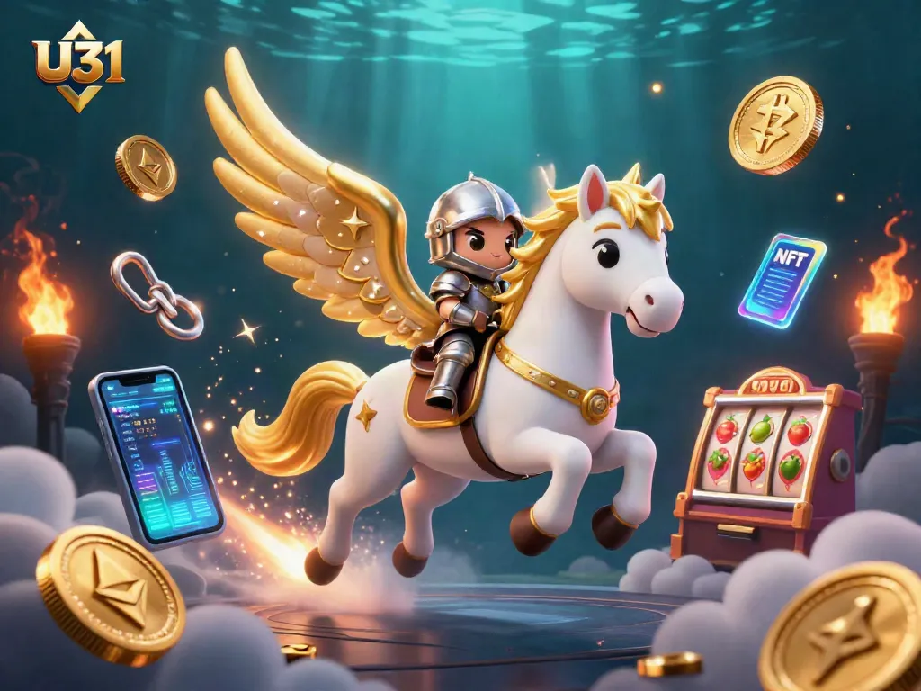 Experience U31's thrilling fantasy world of slot games with an enchanted horse and crypto coins.