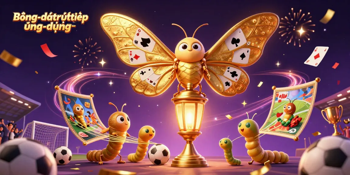 Bóngđátrựctiếpứngdụng showcases a vibrant sports betting scene featuring animated elements and dynamic visuals.