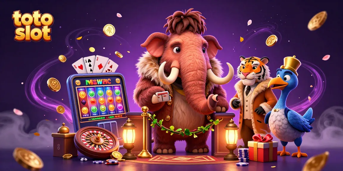 Engage with exciting toto slot games in a vibrant casino scene featuring vivid characters and dynamic elements.