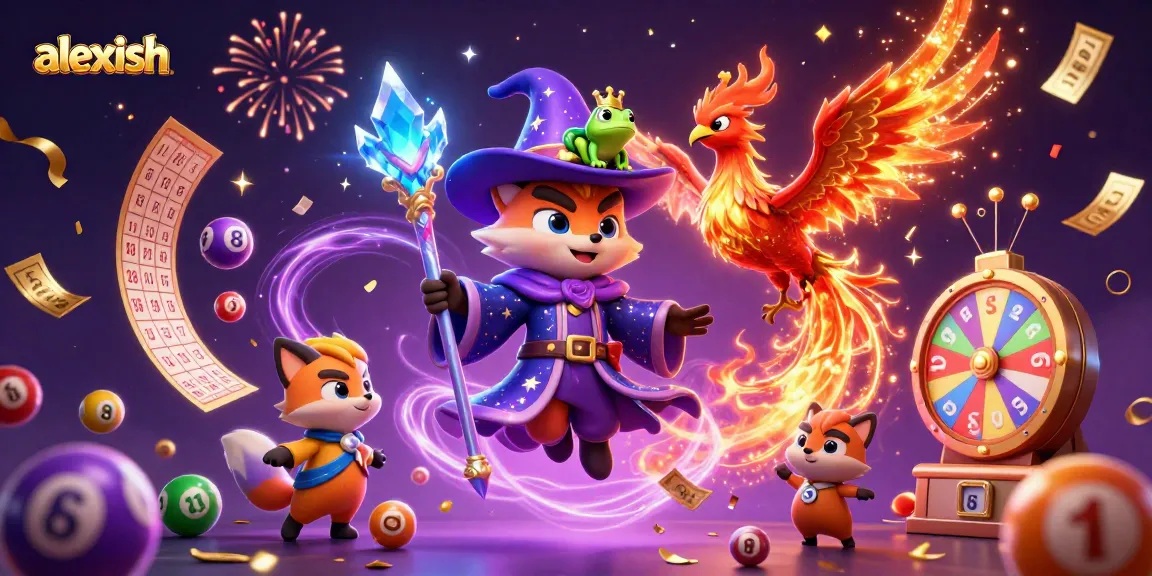 Catch the excitement with alexish's enchanting lottery-themed 3D illustration, featuring vibrant game elements.