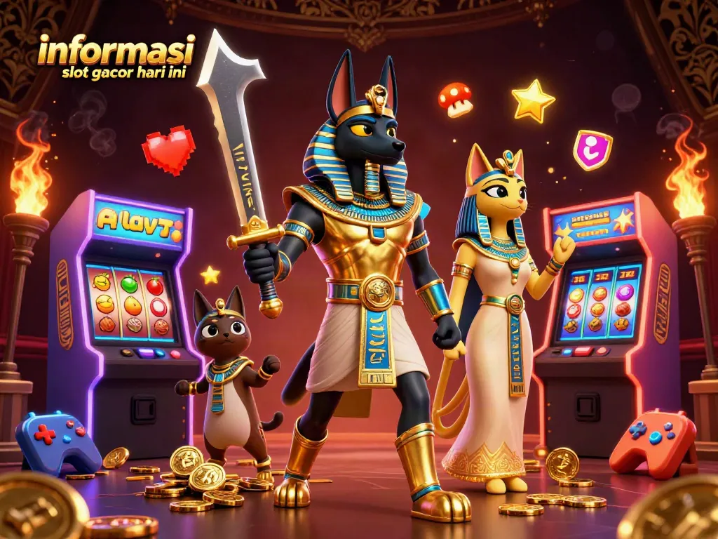 Informasi slot gacor hari ini dengan Anubis dan Bastet di dunia casino penuh warna.
