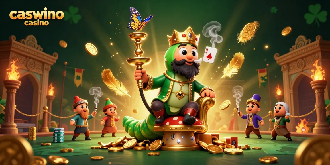 Experience winning at Caswino Casino with vibrant gaming elements in a 3D cartoon scene.