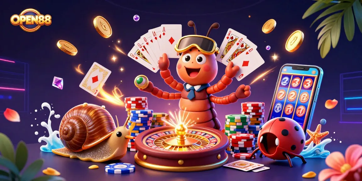 Engage with thrilling games at OPEN88 featuring animated casino characters and dynamic game elements.