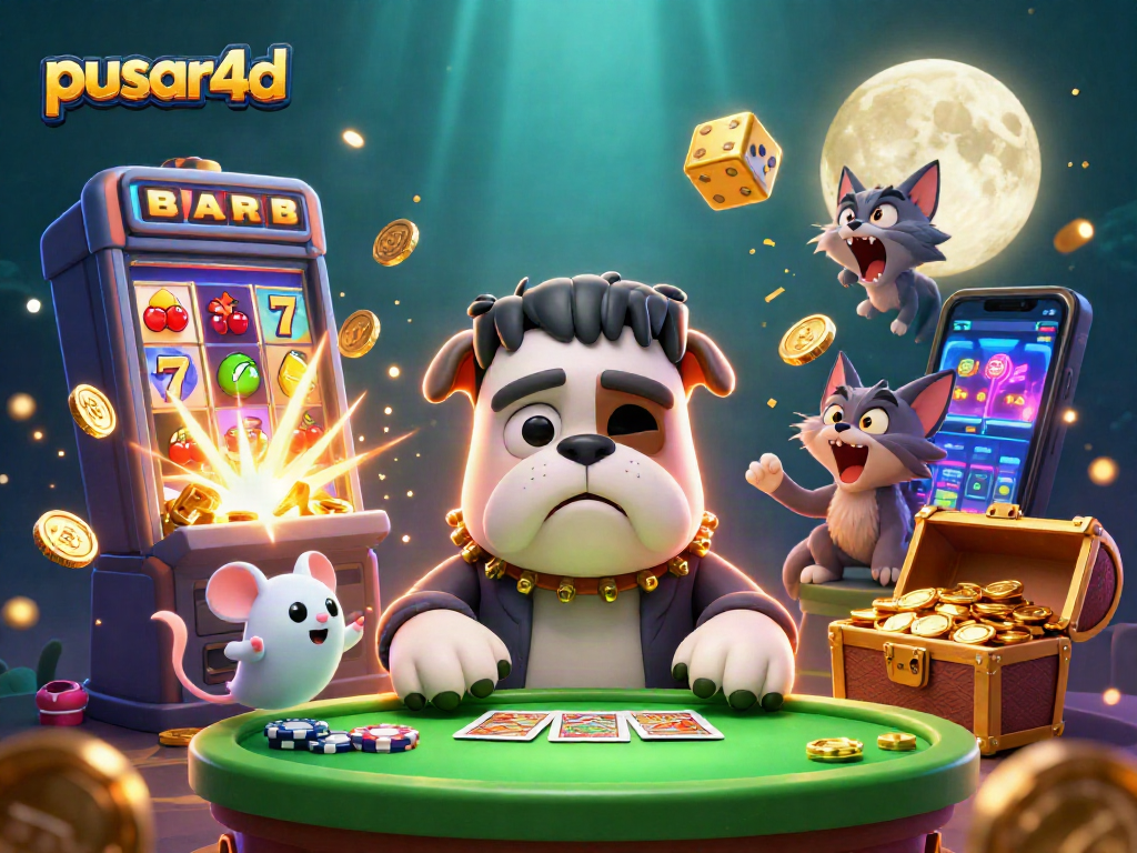 Pusar4d menghadirkan pengalaman bermain dengan karakter kartun 3D dan mesin slot yang memukau