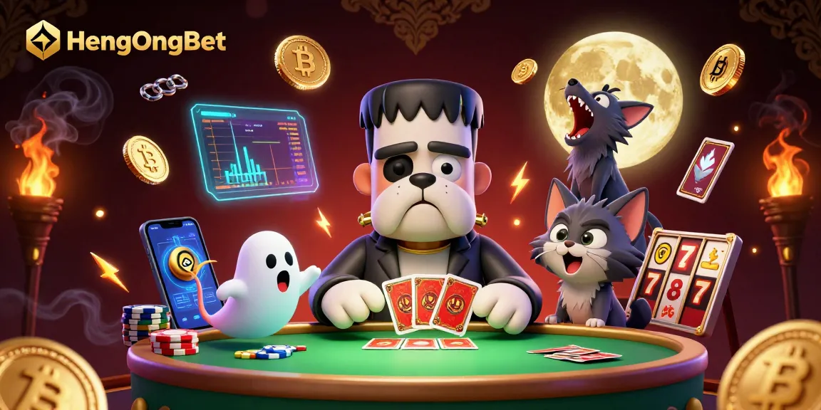 HengOngBet showcases a lively 3D casino scene with energetic characters and vibrant gaming elements.