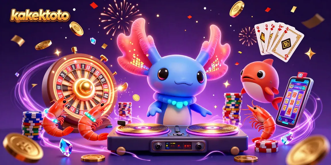 Kakektoto enhances your chances at the casino with vibrant 3D celebration elements and engaging characters.
