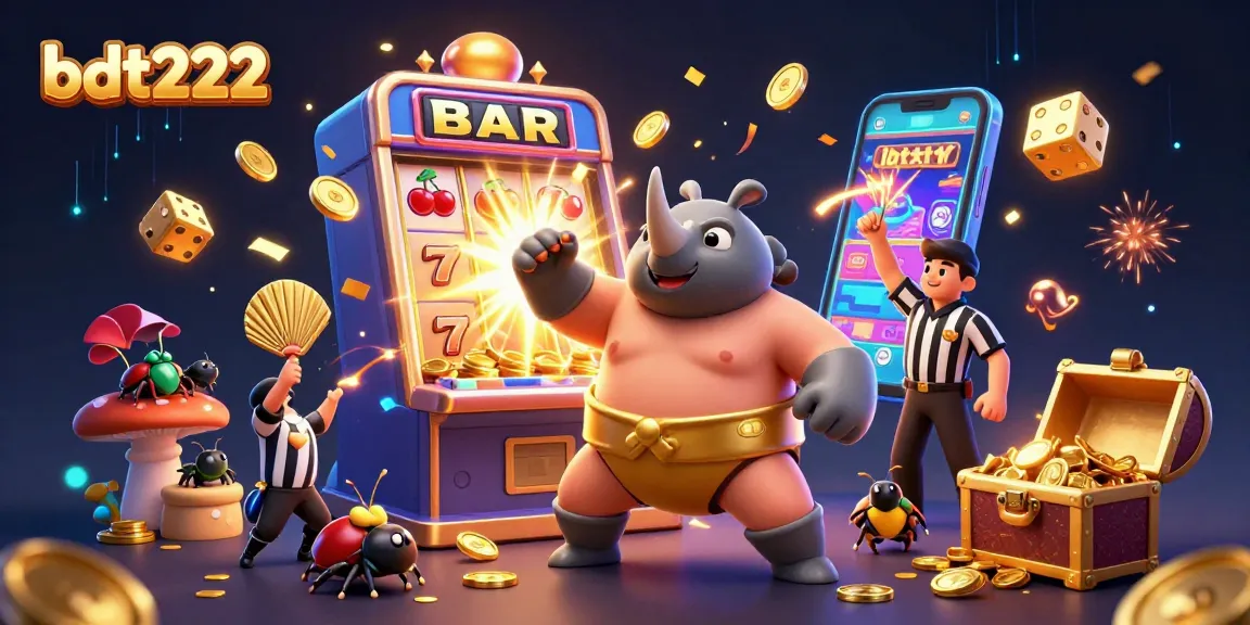 Experience thrilling gameplay with bdt222 featuring a dynamic casino scene with characters and colorful elements.