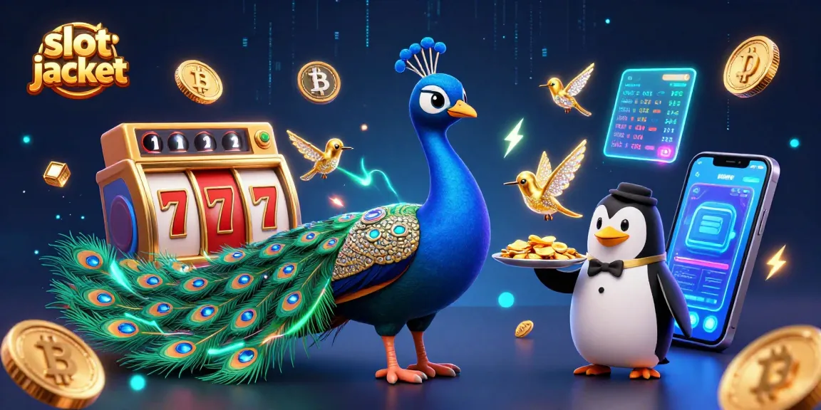 Menangkan slot jackpot dengan keberuntungan yang mengesankan di Heroslot88, dengan simbol jackpot dan merak mewah.