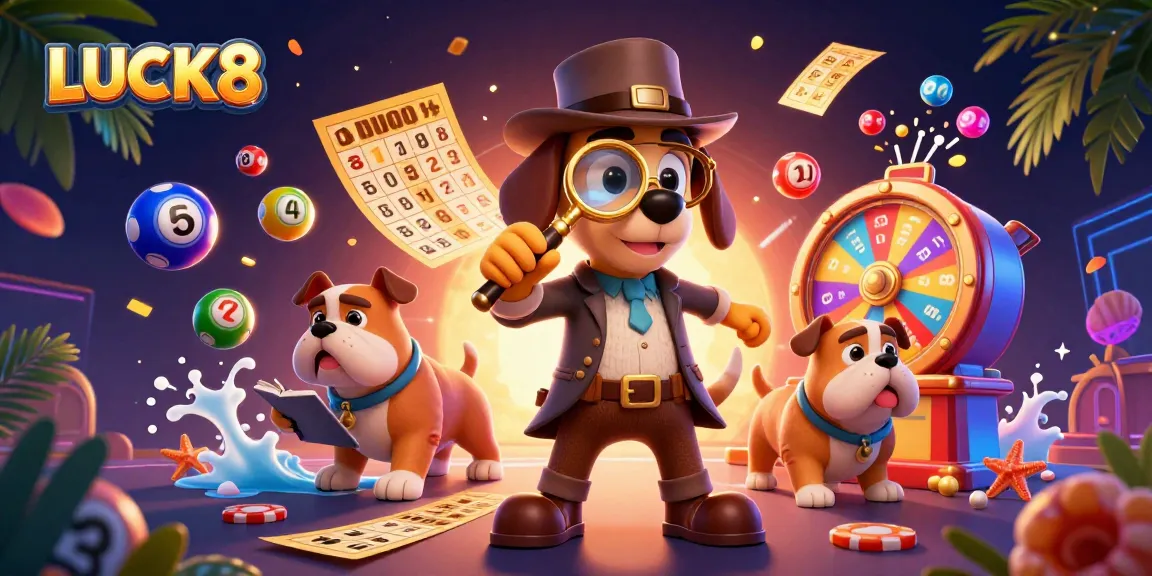 LUCK8 promotes exciting gaming with a dynamic scene of treasure hunting and vibrant game elements.