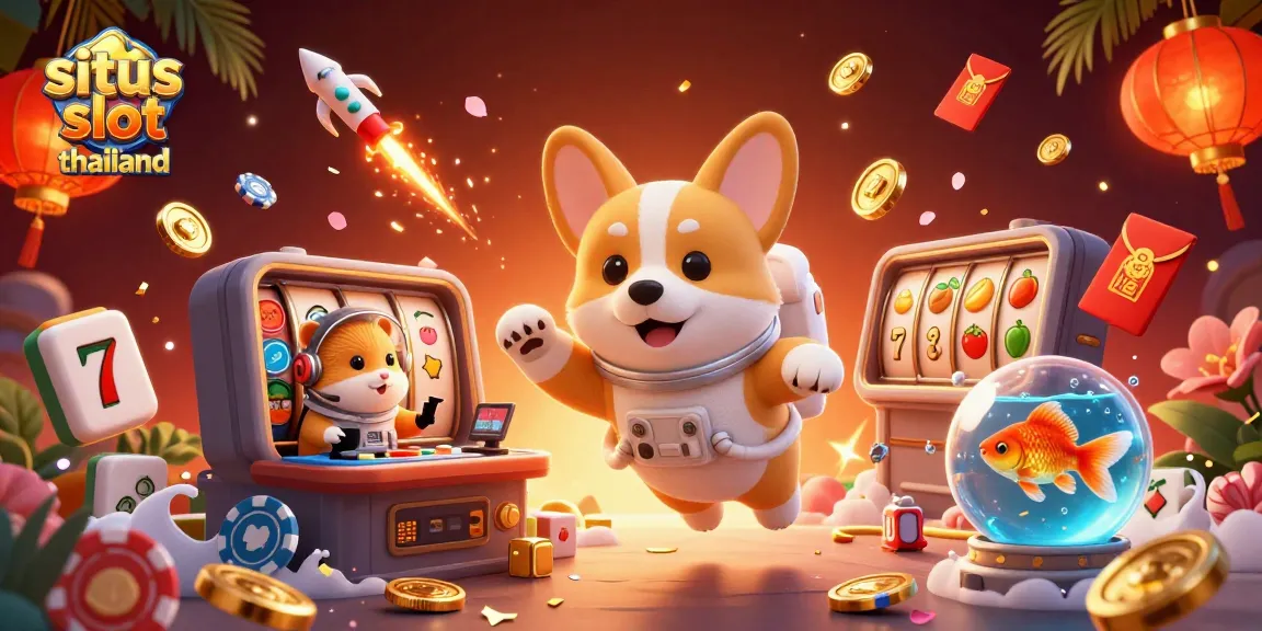 Experience dynamic gameplay at situs slot thailand with joyous slot reels and floating treasures.