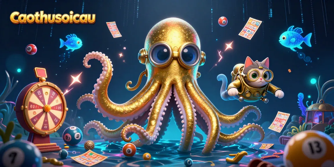 Play thrilling lottery games with caothusoicau's vibrant illustration, featuring numbers and prizes.