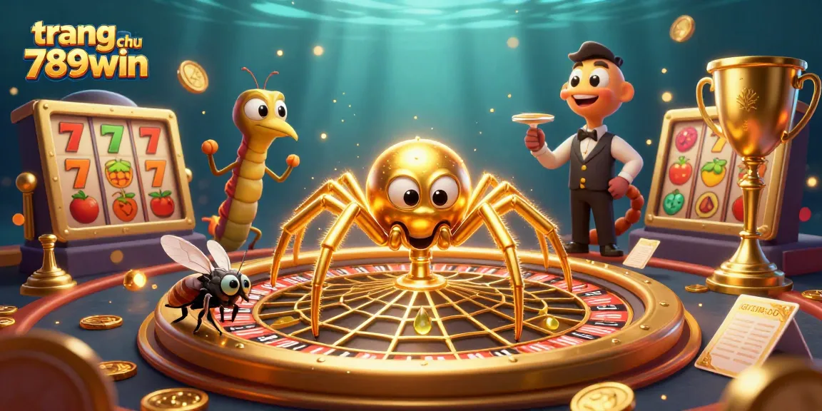 Place bets at the vibrant trang chu 789win, featuring a dynamic casino scene with characters and game elements.