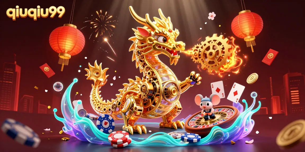 Experience exhilarating poker action at qiuqiu99 with a thrilling 3D scene of gaming excitement.