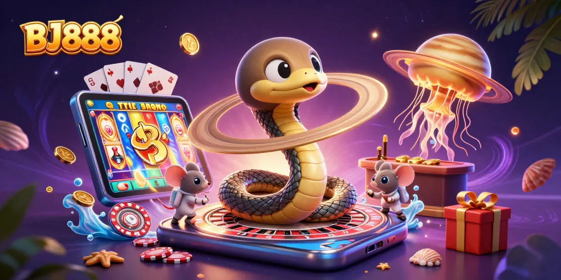 Experience exhilarating gameplay at BJ888 with cosmic themes and vibrant casino elements.
