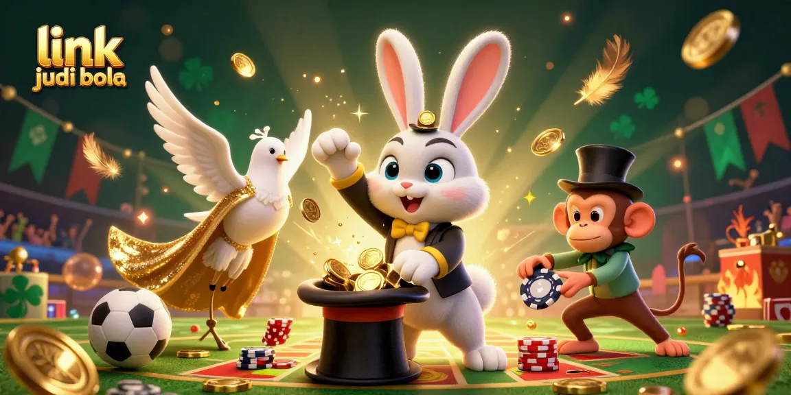 Experience the thrill of sports betting with link judi bola as a magician rabbit conjures winning moments