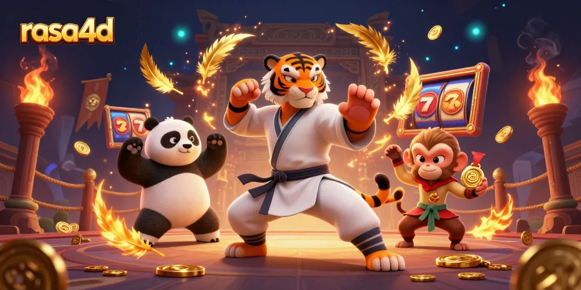 Rasa4d adalah pengalaman menang dalam permainan slot dengan karakter kung fu dan koin emas
