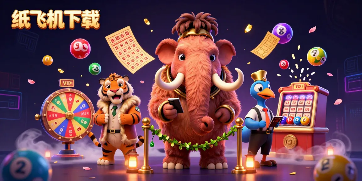 Experience the excitement of 纸飞机下载 at a lively casino with vibrant characters and dynamic game elements.