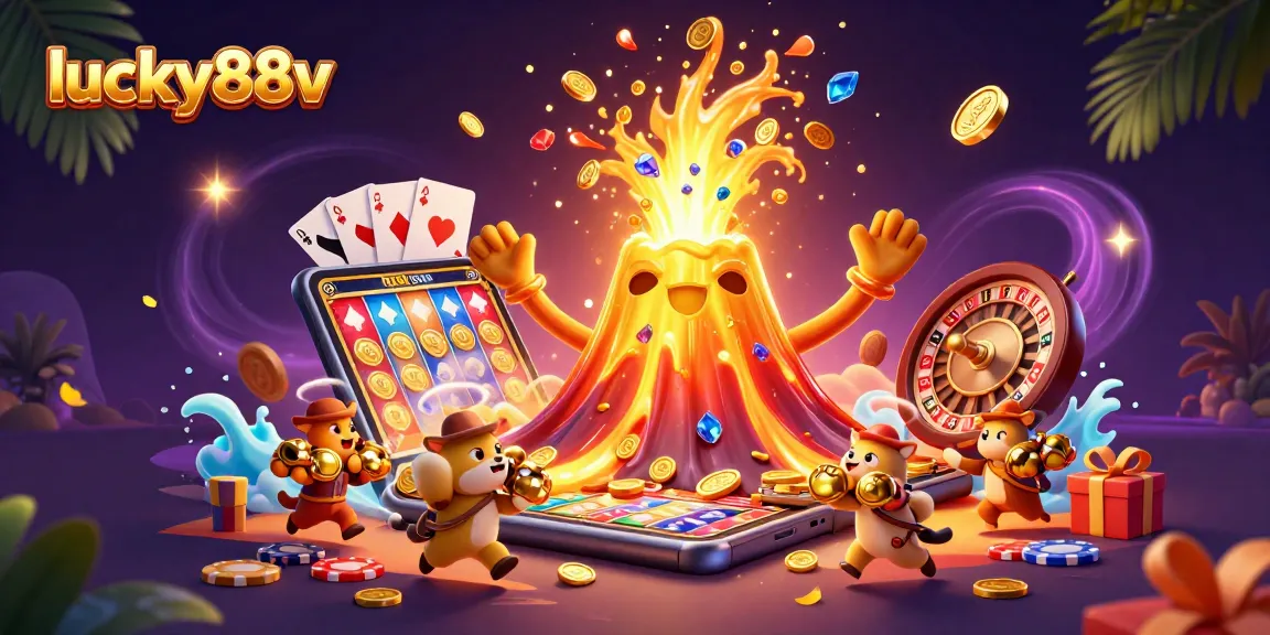Join lucky88v for a thrilling adventure in a vibrant 3D casino world filled with treasures and exciting games!