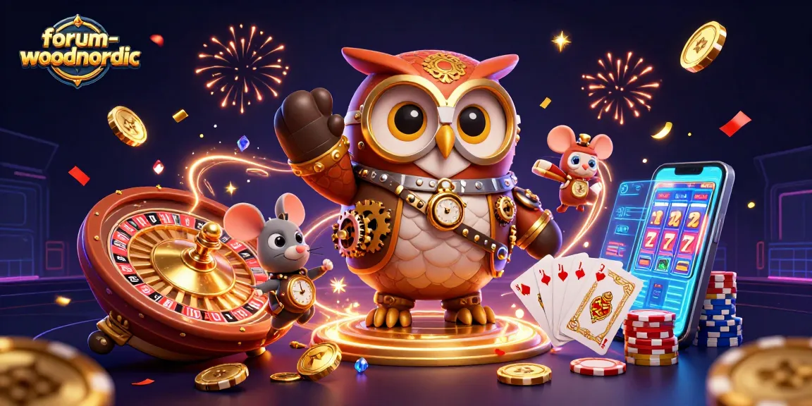 Permainan slot online menarik di forum-woodnordic dengan karakter kasino dan efek yang spektakuler.