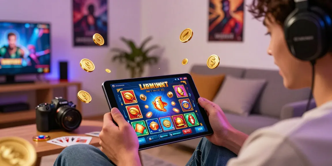 Engaged player using the new app for gaming with vibrant graphics and excitement.