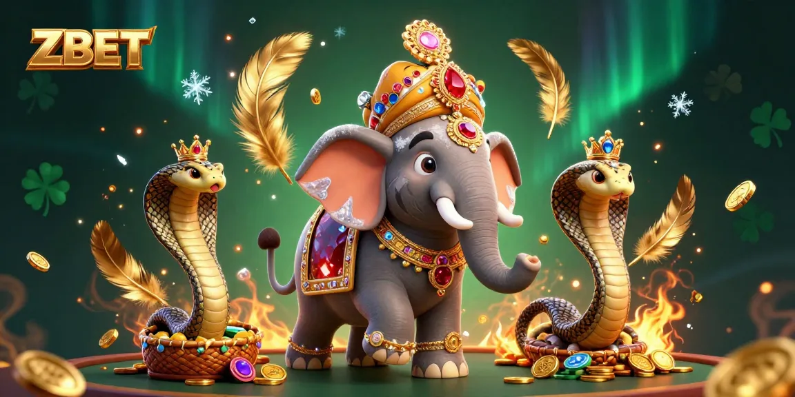 ZBET gamblers experience an exciting realm with a vibrant Indian maharaja tiger and elephant.